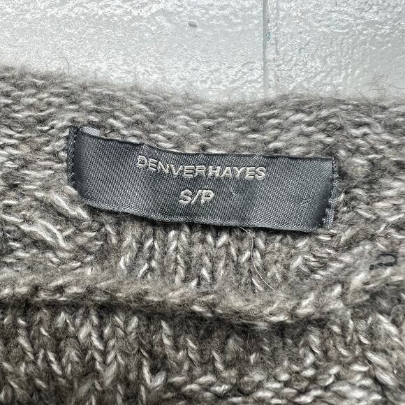 Denver Hayes Wool Blend Cable Knit Gray Pullover Women's Sweater Size Small - Picture 2 of 10